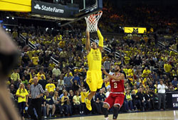 Michigan vs Indiana university basketball game 2013 photography by robbie small